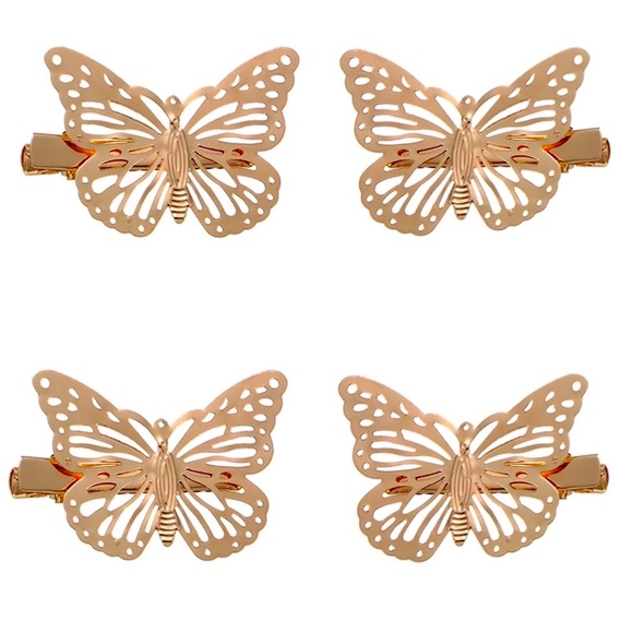 🍒3/$30 New FP Butterfly Hair Clips (Set of 4) - Picture 2 of 3